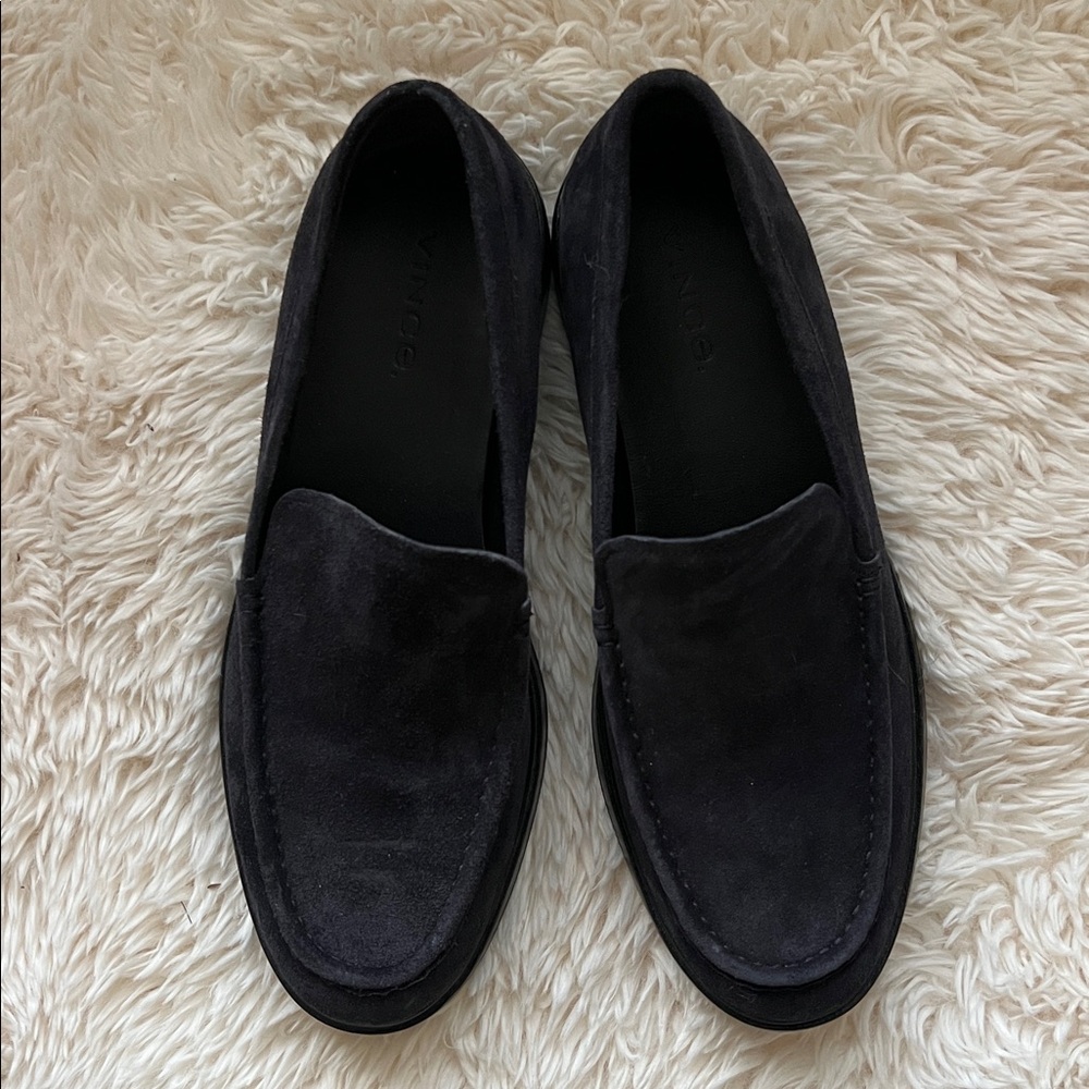 NWOT Vince Midnight Blue Men's Rafael Suede Slip-On Loafers